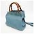 Borsa a mano Gucci Bamboo Shopper Small Blu chiaro - vista 8