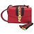 Bolsa de ombro em couro para mulher Gucci Sylvie 421882 Vermelho - vista 2