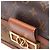 Borsa a tracolla Louis Vuitton Dauphine Mini Monogram Reverse Marrone Beige - vista 9