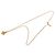 Collana con ciondolo a catena vintage Chanel Coco Mark D'oro - vista 3