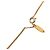 Collana con ciondolo a catena vintage Chanel Coco Mark D'oro - vista 4
