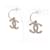 Orecchini a cerchio Chanel Coco Mark Silver Argento  - vista 2