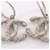 Orecchini a cerchio Chanel Coco Mark Silver Argento  - vista 8