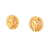 Orecchini a clip Chanel Coco Mark Logo D'oro  - vista 2