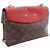 Borsa a tracolla Louis Vuitton Saint Placido Monogram Cerise Marrone Rosso Fuschia Monogramma - vista 2