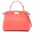 Borsa Fendi Mini Peekaboo 2-Way Rosa