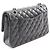 Borsa Chanel Matelassé Double Flap Nero - vista 2