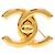 Spilla Vintage Chanel Coco Mark D'oro