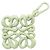 Charm per borsa Loewe Anagram Verde