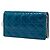 Portafoglio con catena Lady Dior in vernice blu Cannage Dior - vista 2