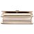 Saint Laurent Gold Mini Metallic Calfskin Monogram Sunset Wallet on Chain D'oro - vista 3