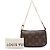 Louis Vuitton Brown Monogram Mini Pochette Accessoires Marrone - vista 7