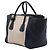 Sac Satchel Prada à double poignée et poches doubles en toile beige et daim - vue 2