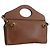 Clutch con tracolla Burberry in vitello marrone - vista 2