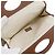 Clutch con tracolla Burberry in vitello marrone - vista 5