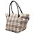 Borsa Tote Burberry Beige House Check Canvas - vista 2