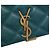 Bolsa de Ombro Saint Laurent Becky Mini em pele de cordeiro acolchoada Verde com corrente Verde escuro - vista 5