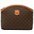 16 Céline Celine Brown Macadam beschichtetes Canvas Pouch Braun