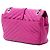 Saint Laurent College Monogram Schultertasche aus Lammleder Chevron in Rosa, Größe Medium Pink - Ansicht 2