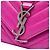 Saint Laurent College Monogram Schultertasche aus Lammleder Chevron in Rosa, Größe Medium Pink - Ansicht 5