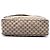 Borsa a tracolla con patta Gucci in tela GG beige e Web - vista 3