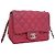 Chanel Pink Mini Square Classic Caviar Single Flap Rosa - vista 2