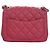 Chanel Pink Mini Square Classic Caviar Single Flap Rosa - vista 4