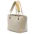 Borsa Tote Chanel Beige CC Chocolate Bar Canvas Camellia No. 5 - vista 2