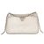 Chanel White CC Clutch aus Mesh und glänzendem Lammleder mit Kette Weiß - Ansicht 4