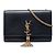 Saint Laurent Black Medium Smooth Calfskin Classic Monogram Kate Tassel Crossbody