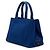 Borsa Tote Prada Blue Small Canvas Canapa Logo - vista 2