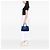 Borsa Tote Prada Blue Small Canvas Canapa Logo - vista 6