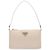 Borsa a spalla Prada Mini in pelle Spazzolato Beige