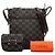 Borsa a tracolla LOEWE Brown Anagram Coated Canvas Marrone Marrone scuro - vista 8