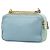 Borsa Camera Miu Miu Blue Tricolor in pelle di capra Madras con doppia zip - vista 2