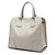 Borsa Shopping Prada Gray Saffiano Lux Marrone Grigio - vista 2