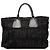 Borsa Tote Prada in Tessuto Gaufre nera Nero