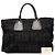 Borsa Tote Prada in Tessuto Gaufre nera Nero - vista 7