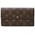 Louis Vuitton Sarah Long Wallet Brown Monogram Braun
