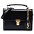 Saint Laurent Borsa Satchel High School Mini in pelle di vitello liscia nera Nero