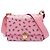 Prada Borsa crossbody Saffiano rosa con stampa elefante e chiusura push lock