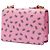 Prada Borsa crossbody Saffiano rosa con stampa elefante e chiusura push lock - vista 2