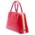 Borsa Prada Red Saffiano Vernice Pyramid Frame Rosso - vista 2