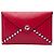 Chanel Airlines Envelope Clutch aus rotem Lammleder