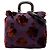 Borsa Tote Convertibile Prada in Velluto Jacquard Floreale Viola Porpora