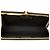Clutch Dior de lona revestida con estampado de panal negro - vista 4