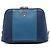 Clutch Dome Saffiano Bicolore Blu Prada