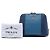 Clutch Dome Saffiano Bicolore Blu Prada - vista 7