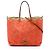 Valentino Rockstud Glam Lace Wendbare Tote aus orangefarbenem Canvas
