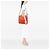 Valentino Rockstud Glam Lace Wendbare Tote aus orangefarbenem Canvas - Ansicht 5